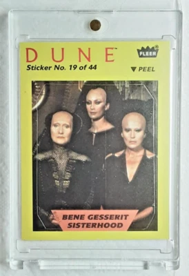 1984 DUNE MOVIE TRADING CARD STICKER 19 BENE GESSERIT SISTERHOOD - Image 1 of 2