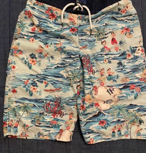 Ralph Lauren Tropical Swim Trunk Boys Size XL 18-20 Lined Hawaiian Luau AOP RARE - Picture 1 of 3