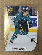 2020-21 Upper Deck Series 1 MAXIM LETUNOV Rookie RC Gold Die Cut #RDT-6