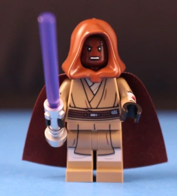 LEGO® кирпич STAR WARS 75342 MACE WINDU минифигурка + сабля плащ и капюшон! 100% LEGO - Изображение 1 из 4