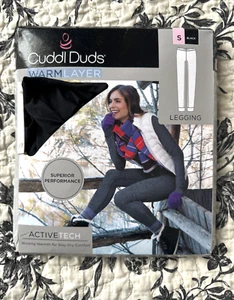 Cuddl Duds Active Tech Leggings Black Size Small Warm Layer - Picture 1 of 1