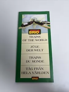 Brio- Trains Of The World Leaflet Booklet Flyer Sweden no actual trains included - Picture 1 of 9