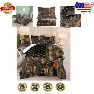 Lightweight Twin Comforter & Pillowcase Set - Fun Woodland Animals Theme - Picture 1 of 9