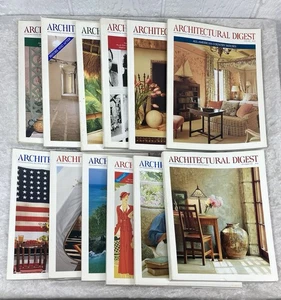 Vtg Architectural Digest Magazine Lot 1994 Luxury Ads 12 Total Complete No Label - Picture 1 of 14