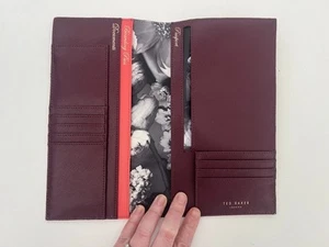Ted Baker London Travel Document Holder, Faux Leather Approx 23 X 13cm - Picture 1 of 7