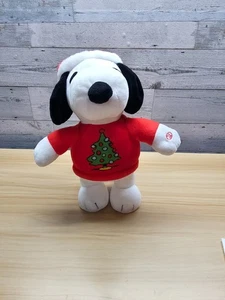 SNOOPY CHRISTMAS FEET SHUFFLING MUSICAL PLUSH - GEMMY - Picture 1 of 7