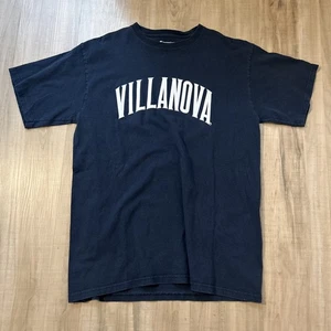 Villanova Wildcats Mens Large Navy Blue Logo Classicore Shirt - Picture 1 of 4