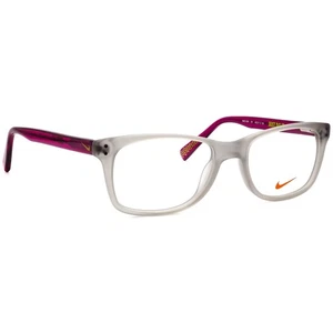 Nike Junior Brille 5538 051 Wolf Grey/Hyper Violet Eckiges Gestell 49[]17 135 - Bild 1 von 6