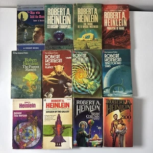 Lot Of 12 By Robert A. Heinlein Vintage Pan PB’s - Starship Troopers, Red Planet - Imagen 1 de 24