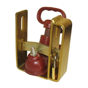 Anti-Theft Trailer Caravan Coupling Lock Works 2 Ways Attached Unattached 3 Keys - Picture 1 of 11