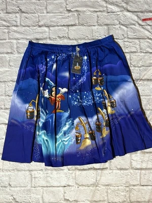 Falda Loungefly Stitch Shoppe Disney Fantasía Hechicero Mickey NUEVA CON ETIQUETAS 2X~BB Foto 1 de 4