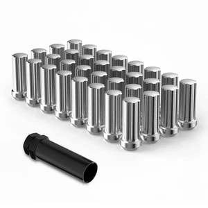  32 Stück M14x1,5 Lug Nuts Forado Suburban Express Sierra Ram 2500 32 Stück Silber - Bild 1 von 2