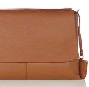 DKNY HELLBRAUN WEICHES LEDER HANDTASCHE SCHULTERKREUZ KÖRPER TASCHE UVP £169 NEU - Bild 1 von 4