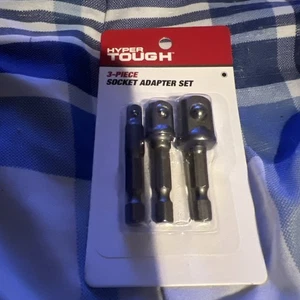HYPER TOUGH 3-Piece Quick Connect Socket Adapter Set , Socket Wrench and Set - Picture 1 of 2