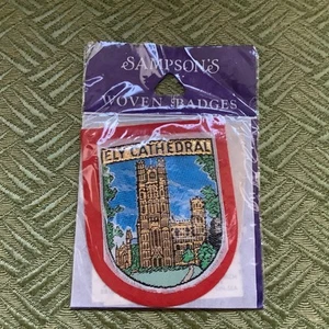 ELY CATHEDRAL Sampson gesticktes Abzeichen VINTAGE Originalverpackung - Bild 1 von 2