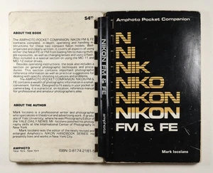 Amphoto Pocket Companion Nikon FM FE 128 páginas de Mark Locolano 1980 vintage - Imagen 1 de 4