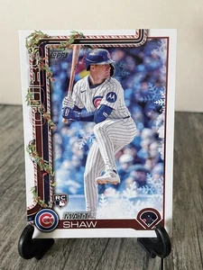 Matt Shaw RC 2025 Topps Holiday H173 Chicago Cubs - Picture 1 of 2