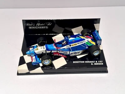 Minichamps F1 RENAULT Benetton B197 # G. Berger 1997 1/43 Scale Formula 1 - Image 1 of 4