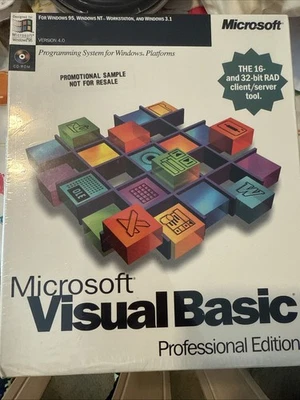 Microsoft Visual Basic Professional Edition 4.0 para Windows Nuevo NFR Foto 1 de 4