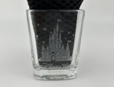 1997 Shot Glass Clear Walt Disney World Vintage Etched Glass Castle