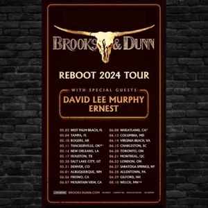 Brooks & Dunn 2024 Tour with David Lee Murphy and Ernest Poster