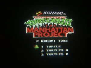 Nintendo Playchoice 10 Teenage Mutant Ninja Turtles 3 The Manhattan ProjectPc-10 - Picture 1 of 6