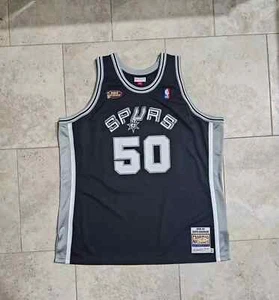 100% Authentic David Robinson Spurs Mitchell Ness Jersey Size 56 3XL - Picture 1 of 4