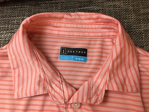 Polo de golf naranja mediano PGA TOUR para hombre buen estado usado - Imagen 1 de 5