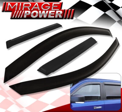 For 05-11 Dodge Dakota Crew Cab Window Visor Shade Ventilation Deflectors Shield - Изображение 1 из 4