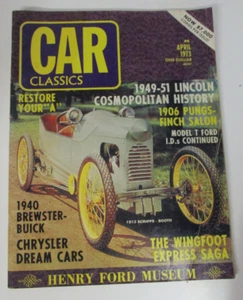 Car Classics, April 1973 - Vintage Car Magazine - Brewster-Buick/Chrysler/Lincol - Bild 1 von 5