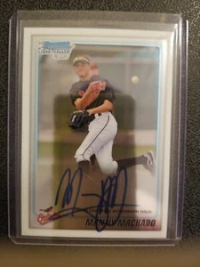 2010 Bowman Chrome Manny Machado RC Rookie AUTO Padres - Picture 1 of 2