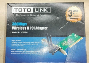 🔥🔥 TOTO LINK 300Mbps 802.11n/g/b PCI Wifi Wireless Card - Picture 1 of 3