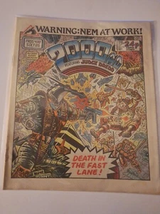 2000AD #438 prog comic - Nice FN+ clean - Sam Slade pin-up - 1985 Nemesis Cover - Picture 1 of 5