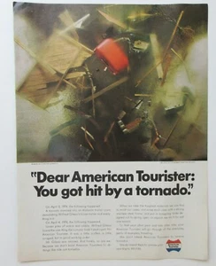 De colección años 70 American Tourister Maleta Tornado 1975 Revista Anuncio Impreso en Color - Imagen 1 de 2