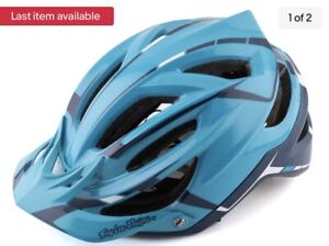 Troy Lee Designs A2 W/ MIPS Mountain Bike Helmet Silver Marine TLD Blue NIB