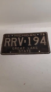 1979 Michigan MI License Plate Tag RRV-194 - Picture 1 of 2
