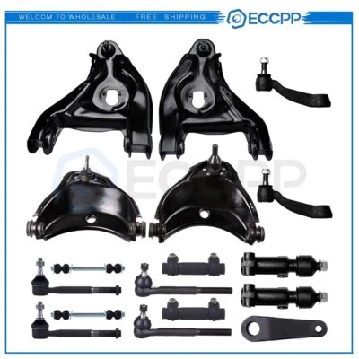 17pcs For 1996-02 Chevy Express 1500 2WD Front Upper Lower Control Arms Tie Rods - Image 1 of 4