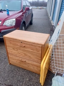 Oakwood Filing Cabinet - Picture 1 of 2