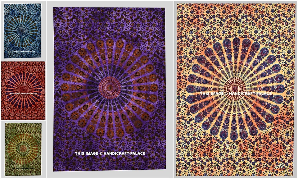 Indian Large Size Bohemian Tapestry Wall Hanging Mandala Beach Wall Throw Hippie - image 1 of 1
