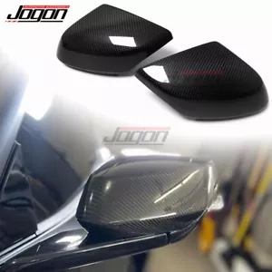 Dry Carbon Rearview Side Mirror Cover Cap For Corvette C8 Stingray Z06 E-Ray 20+ - Foto 1 di 9