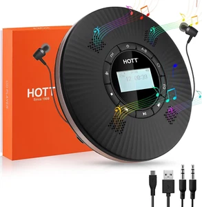 HOTT CD Player Portable with 4 Speakers, Portable CD Player with 5.3 Bluetooth a - Picture 1 of 7