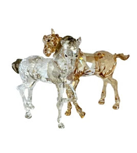 Swarovski Crystal FOALS PLAYING Figurine MIB - Picture 1 of 8