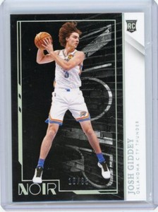 2021-22 Panini Noir Basketball Association Edition Silver Rookie 145 Josh Giddey