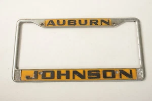 Auburn Johnson (UD4) Kennzeichenrahmen (JSF6) Sacramento Auto MFG 1980er - Bild 1 von 5