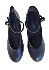 Capezio Character Dance Shoes Youth Sz 2.5M Black Jr Footlight w Box 8803KBA