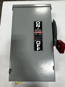 GE THN3362R 600VAC 60A Heavy Duty Safety Switch - Picture 1 of 7