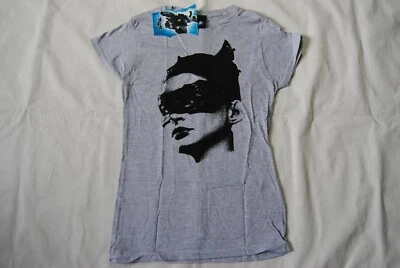 BATMAN THE DARK KNIGHT RISES CATWOMAN LADIES SKINNY T SHIRT NEW OFFICIAL FILM   - Image 1 of 4