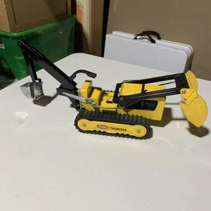 Vintage 1960s Tonka Trencher No. 534 Yellow Pressed Steel Backhoe Toy EUC - Picture 1 of 13