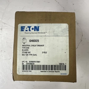 Eaton GHB3025 Circuit Breaker New In Box - Picture 1 of 2