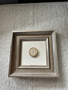 Framed Antique Plaster Intaglios Of Ancient Roman Citizens - Picture 1 of 4
